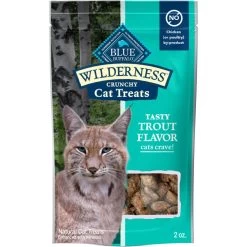 Blue Buffalo Wilderness Trout Formula Crunchy Grain-Free Cat Treats