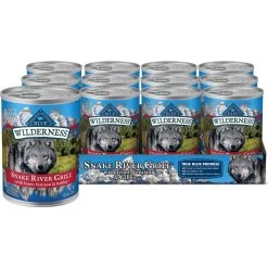 Blue Buffalo Wilderness Snake River Grill Trout, Venison & Rabbit Formula Grain-Free Canned Dog Food