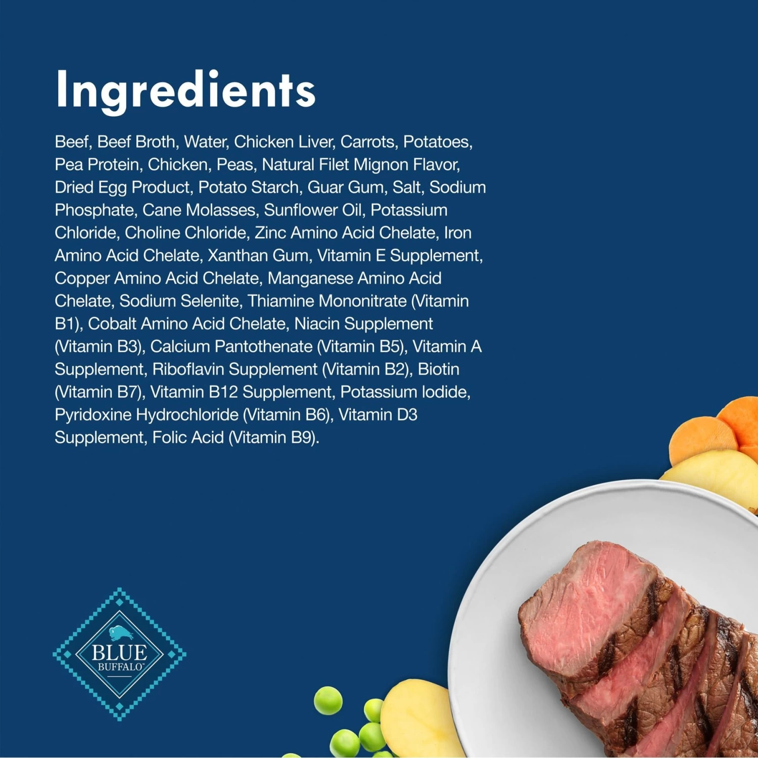 Blue Buffalo Divine Delights Filet Mignon Flavor Pate Dog Food Trays - Image 5