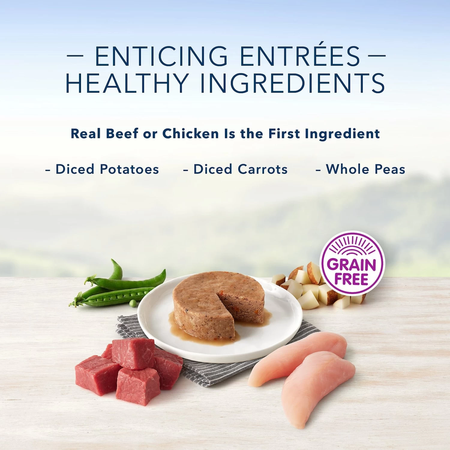 Blue Buffalo Divine Delights Pate Variety Pack Top Sirloin & Grilled Chicken Flavor Dog Food Trays - Image 3