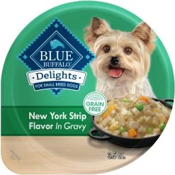 Blue Buffalo Divine Delights New York Strip Flavor Hearty Gravy Dog Food Trays