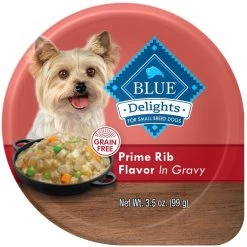 Blue Buffalo Divine Delights Prime Rib Flavor Hearty Gravy Dog Food Trays