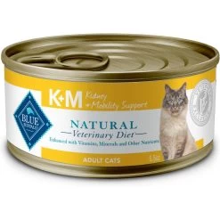 Blue Buffalo Natural Veterinary Diet K+M Kidney + Mobility Support Grain-Free Wet Cat Food
