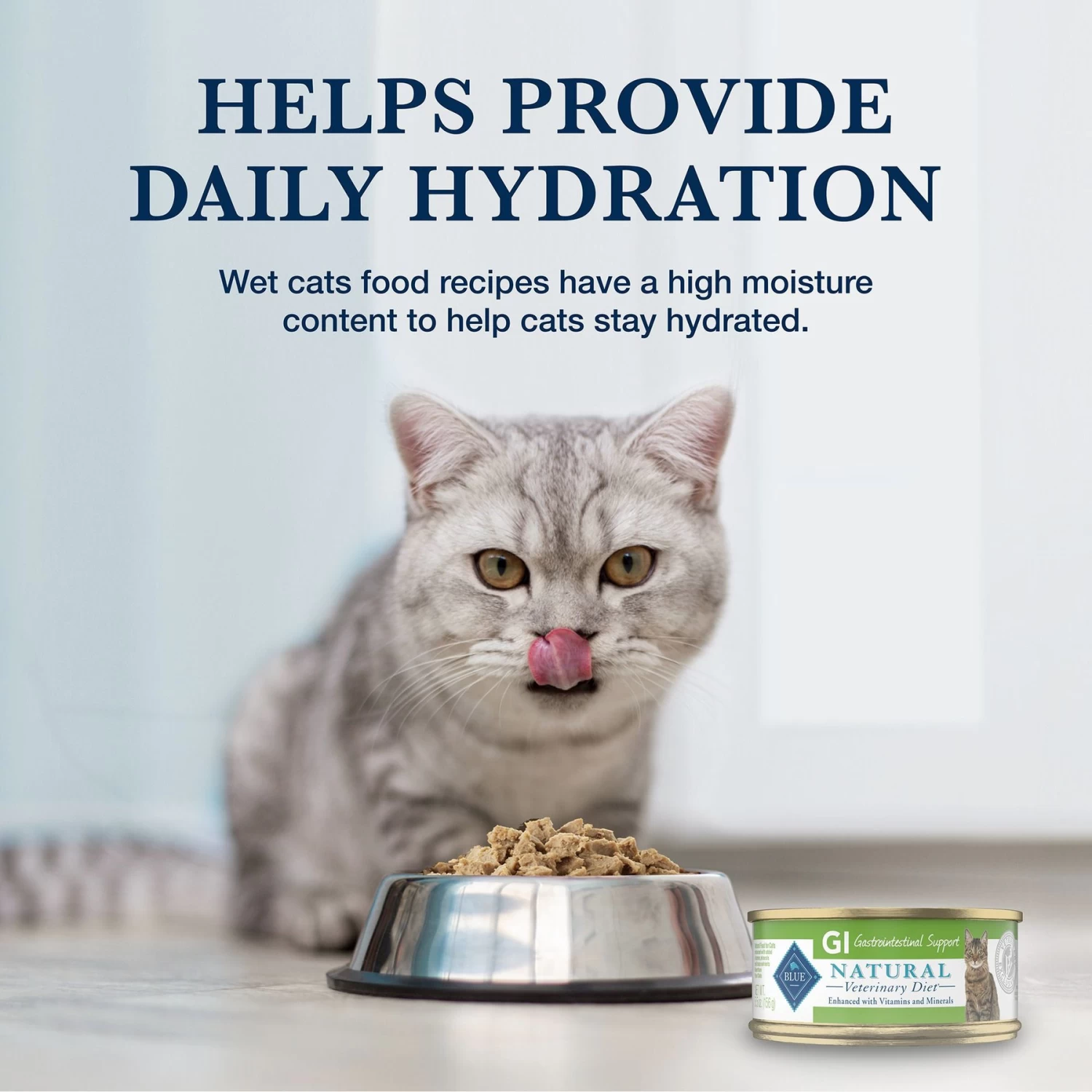 Blue Buffalo Natural Veterinary Diet GI Gastrointestinal Support Grain-Free Wet Cat Food - Image 7