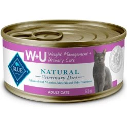 Blue Buffalo Natural Veterinary Diet W+U Weight Management + Urinary Care Grain-Free Wet Cat Food