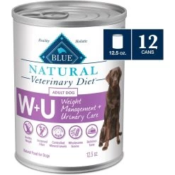 Blue Buffalo Natural Veterinary Diet W+U Weight Management + Urinary Care Chicken Wet Dog Food