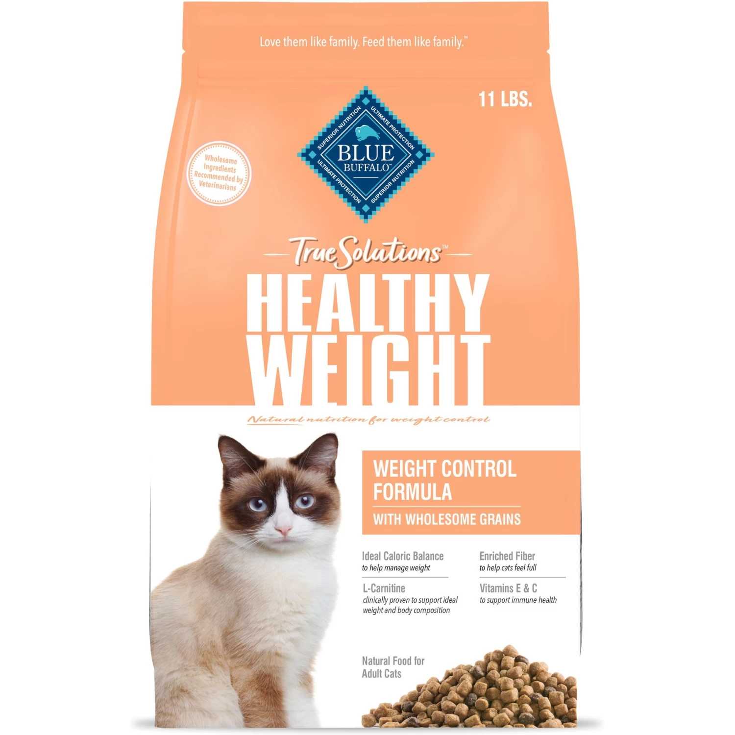 Blue Buffalo True Solutions Healthy Weight Natural Weight Control Chicken Adult Dry Cat Food