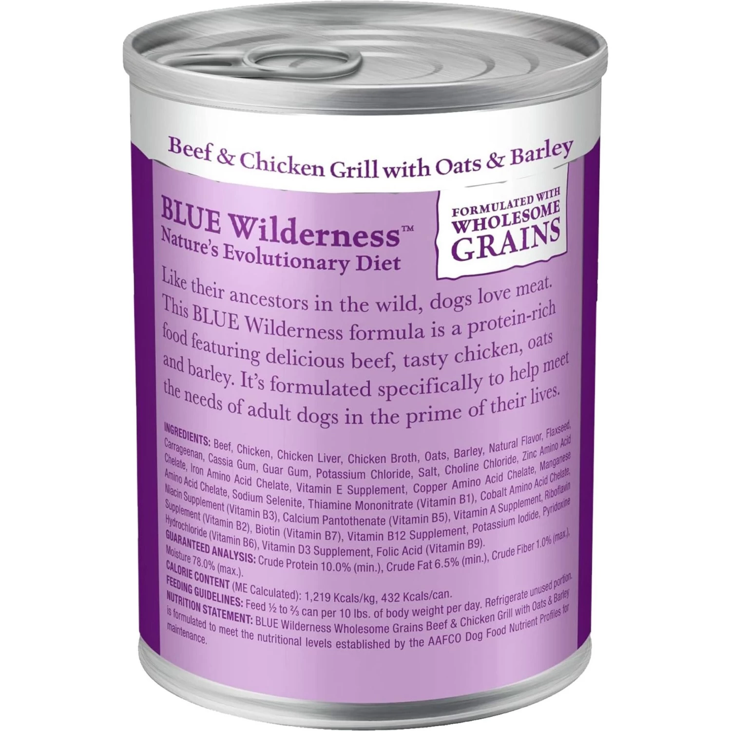Blue Buffalo Wilderness Beef & Chicken Grill With Oats & Barley Adult Wet Dog Food - Image 2
