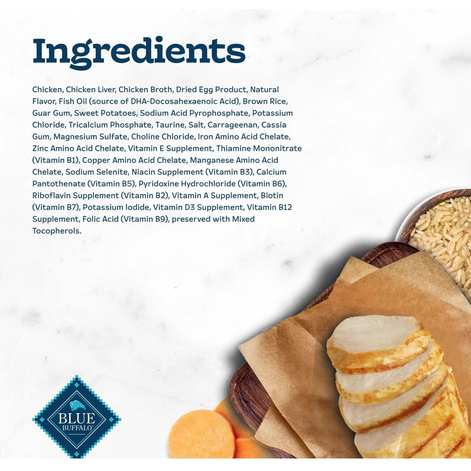 Blue Buffalo Tastefuls Chicken Entrée Kitten Pate Wet Cat Food, 3-oz Can, Case Of 24 - Image 5