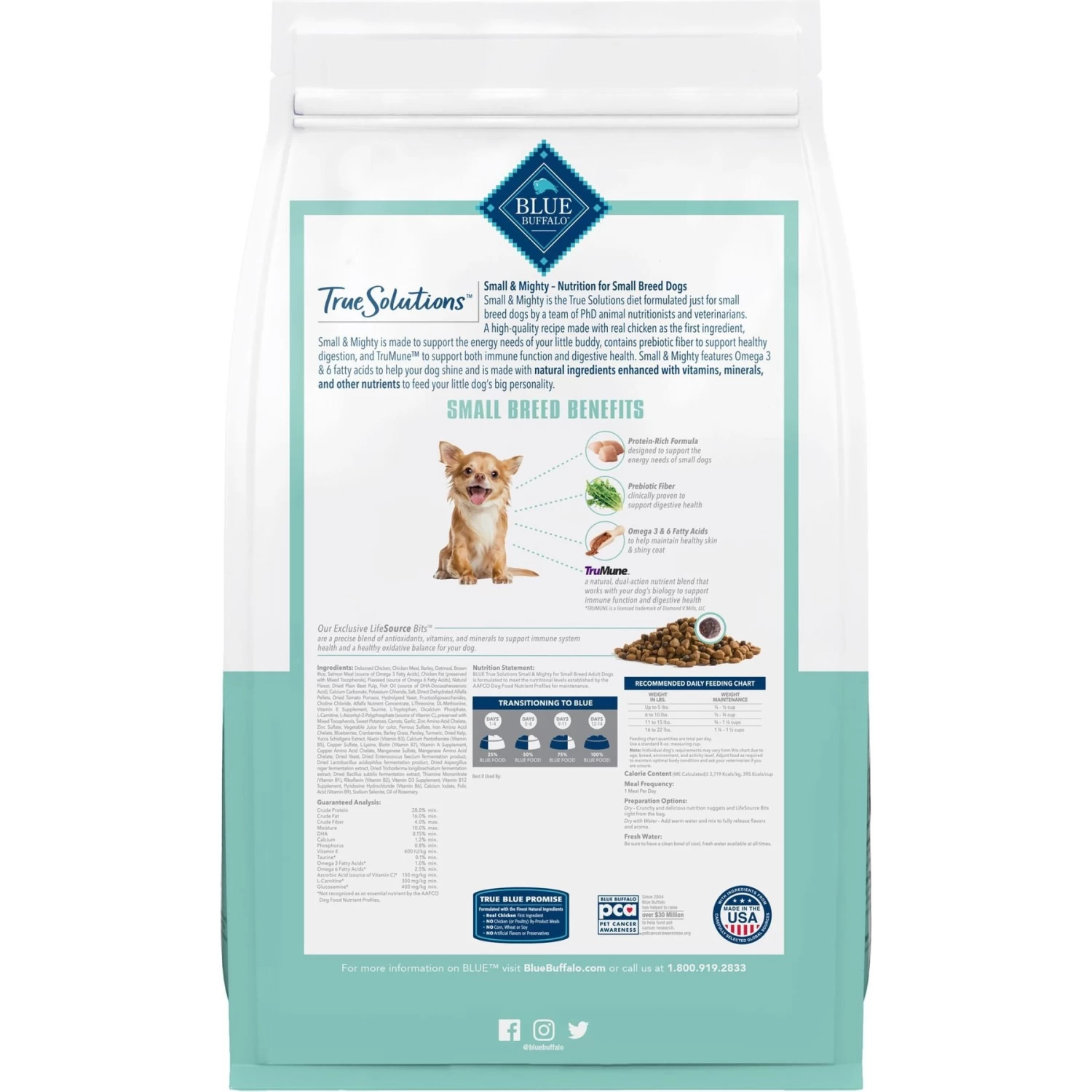 Blue Buffalo True Solutions Small & Mighty Small Breed Formula Adult Dry Dog Food - Image 2