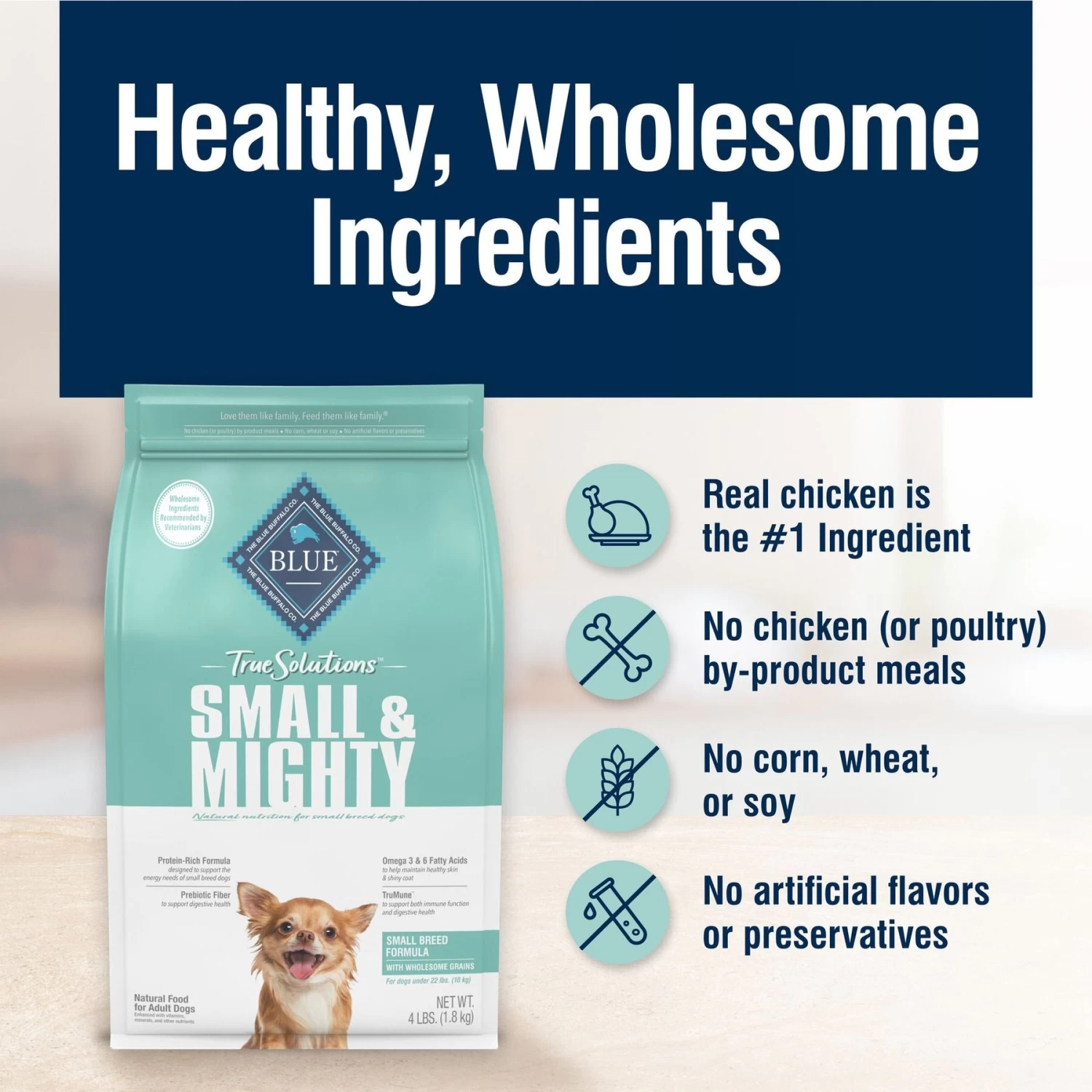 Blue Buffalo True Solutions Small & Mighty Small Breed Formula Adult Dry Dog Food - Image 6