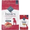 Blue Buffalo Basics Skin & Stomach Care Salmon & Potato Recipe Adult Dry Dog Food & Blue Buffalo Basics Skin & Stomach Care Biscuits Salmon & Potato Dog Treats