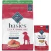 Blue Buffalo Basics Skin & Stomach Care Grain-Free Formula Salmon & Potato Recipe Adult Dry Dog Food & Blue Buffalo Basics Skin & Stomach Care Biscuits Salmon & Potato Dog Treats