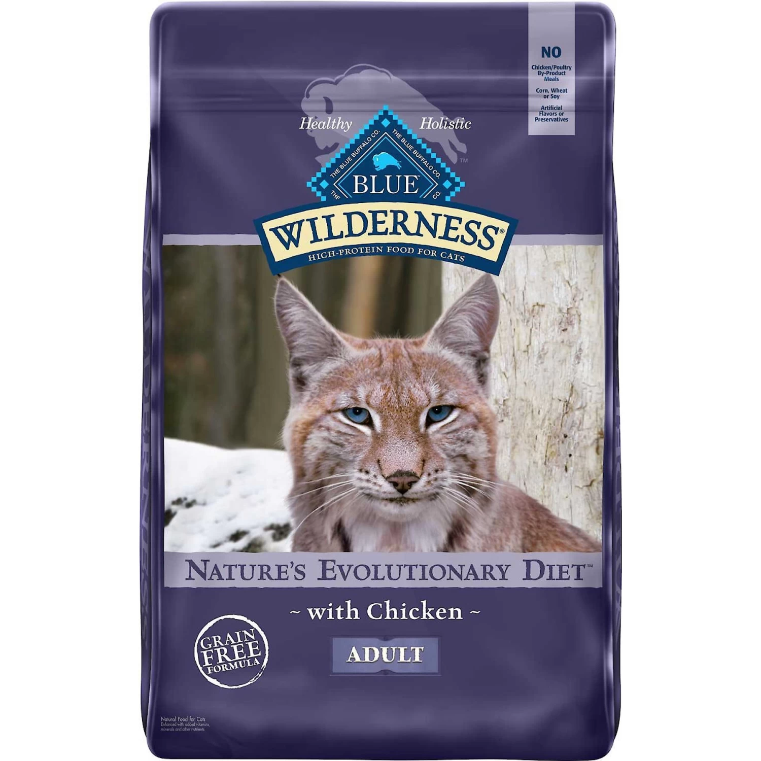 Blue Buffalo Wilderness Chicken Recipe Grain-Free Dry Cat Food & Blue Buffalo Bursts With Paw-Licken Chicken Cat Treats - Image 2