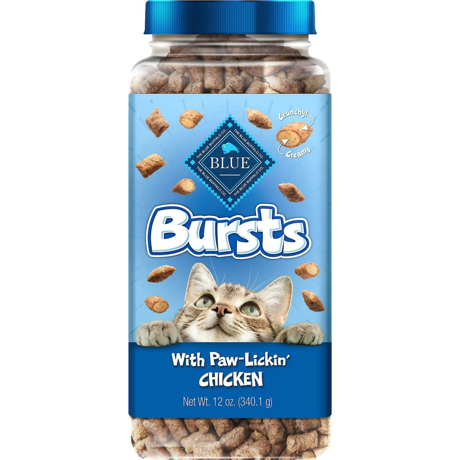 Blue Buffalo Wilderness Chicken Recipe Grain-Free Dry Cat Food & Blue Buffalo Bursts With Paw-Licken Chicken Cat Treats - Image 5