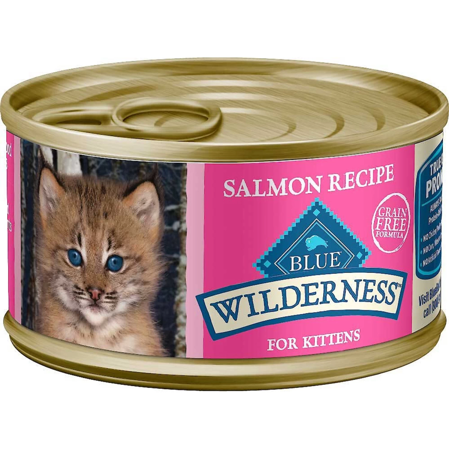 Blue Buffalo Wilderness Kitten Salmon Grain-Free Canned Cat Food & Blue Buffalo Wilderness High Protein Natural Grain-Free Chicken Kitten Dry Cat Food - Image 2