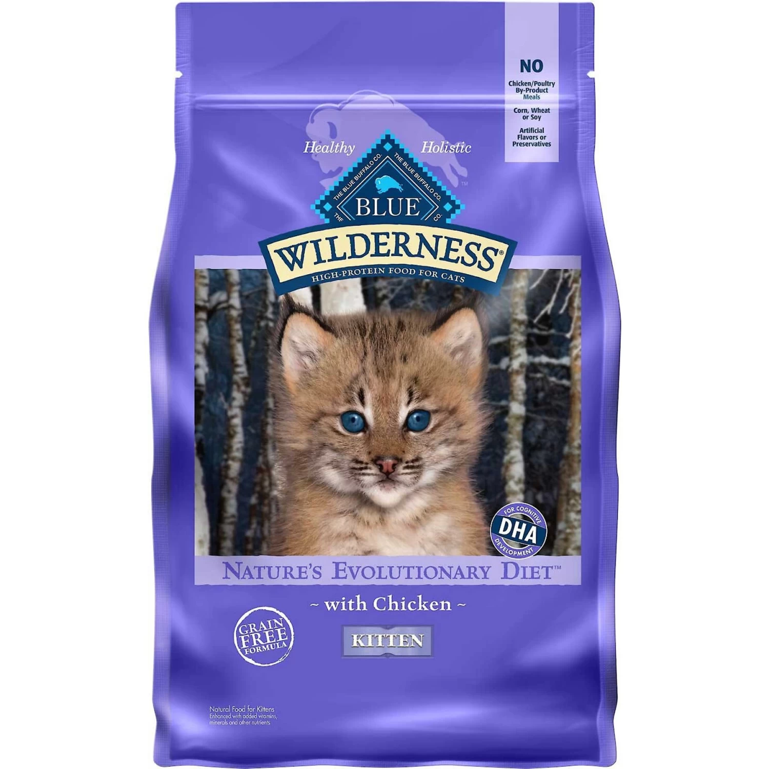 Blue Buffalo Wilderness Kitten Salmon Grain-Free Canned Cat Food & Blue Buffalo Wilderness High Protein Natural Grain-Free Chicken Kitten Dry Cat Food - Image 4