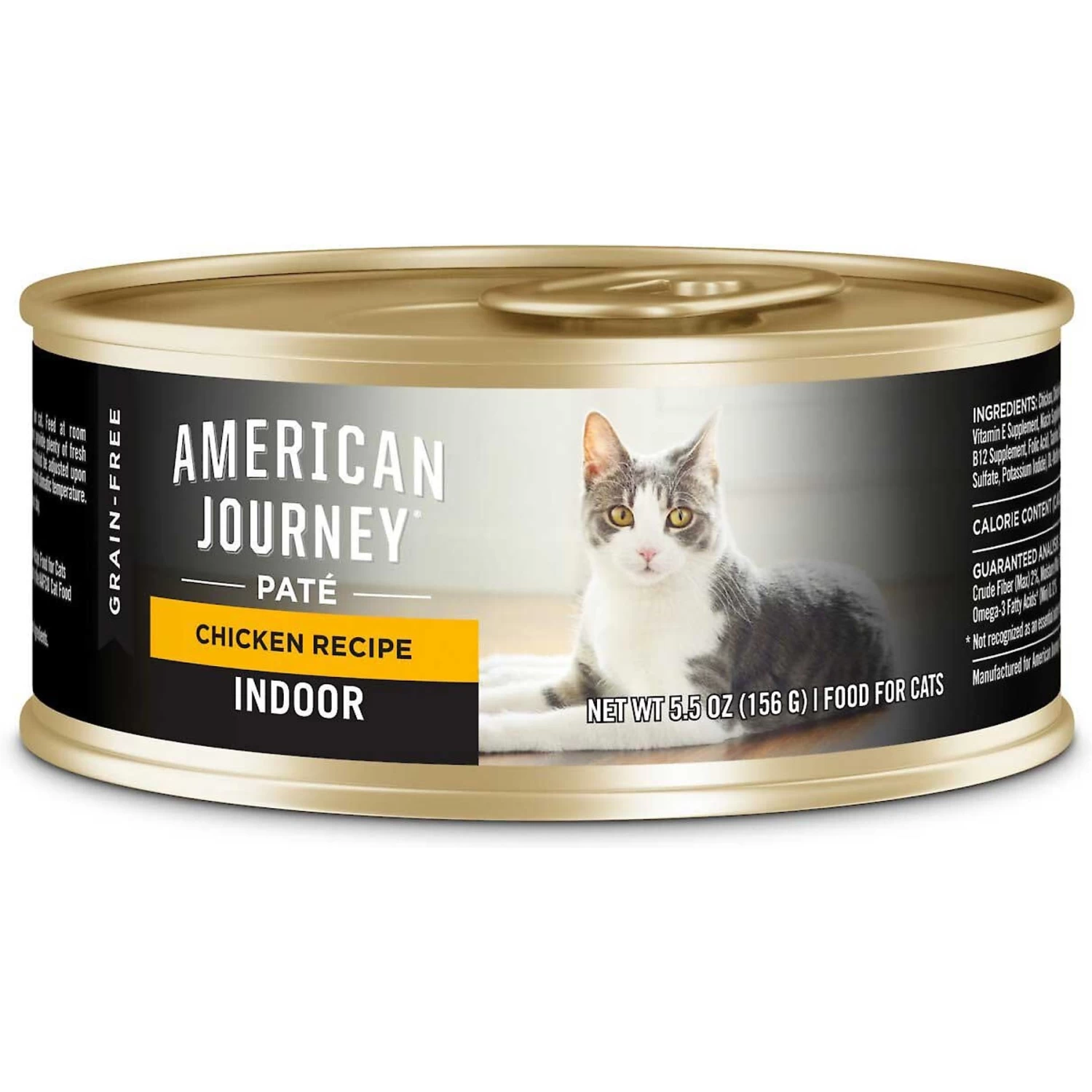 American Journey Indoor Pate Chicken Recipe Grain-Free Canned Cat Food, 5.5-oz, Case Of 24 & Blue Buffalo Freedom Indoor Adult Chicken Recipe Grain-Free Canned Cat Food - Image 2