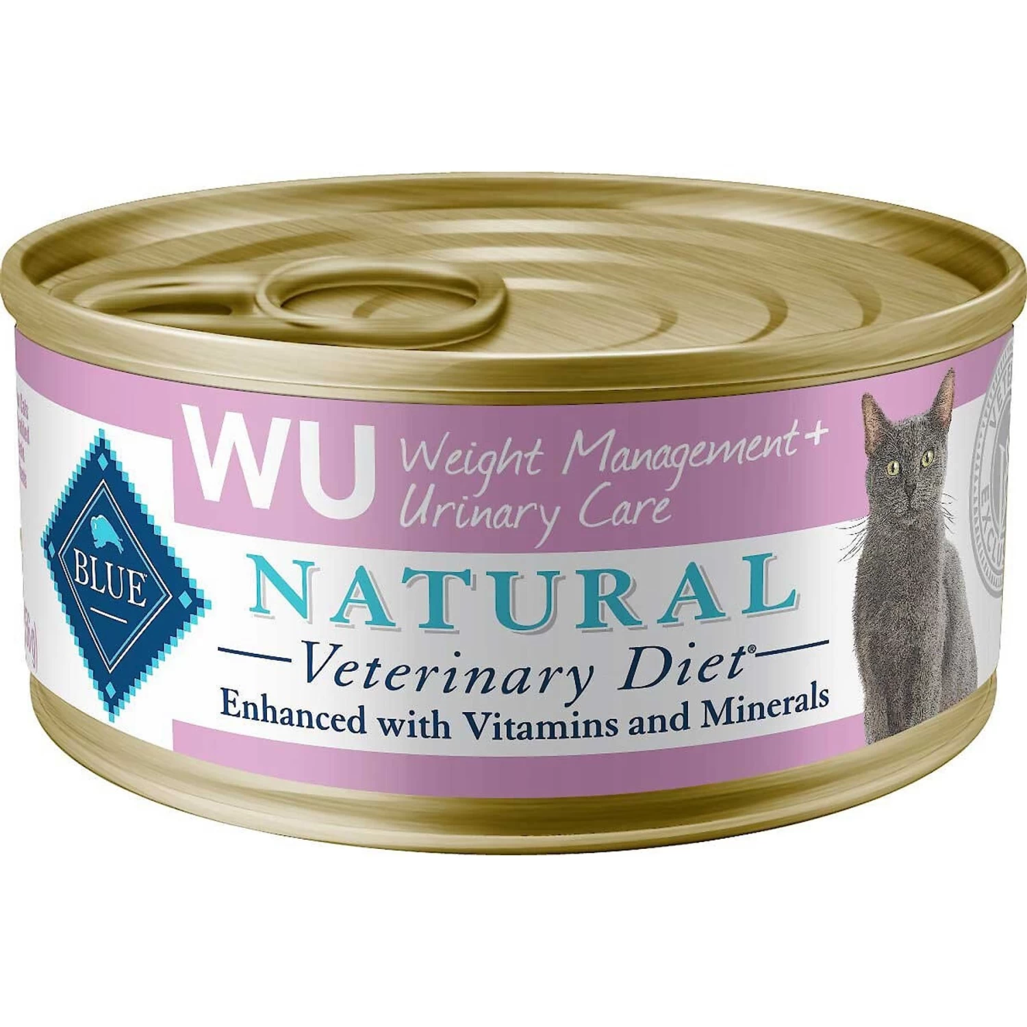 Blue Buffalo Natural Veterinary Diet W+U Weight Management + Urinary Care Grain-Free Wet Cat Food & Blue Buffalo Natural Veterinary Diet W+U Weight Management + Urinary Care Grain-Free Dry Cat Food - Image 2
