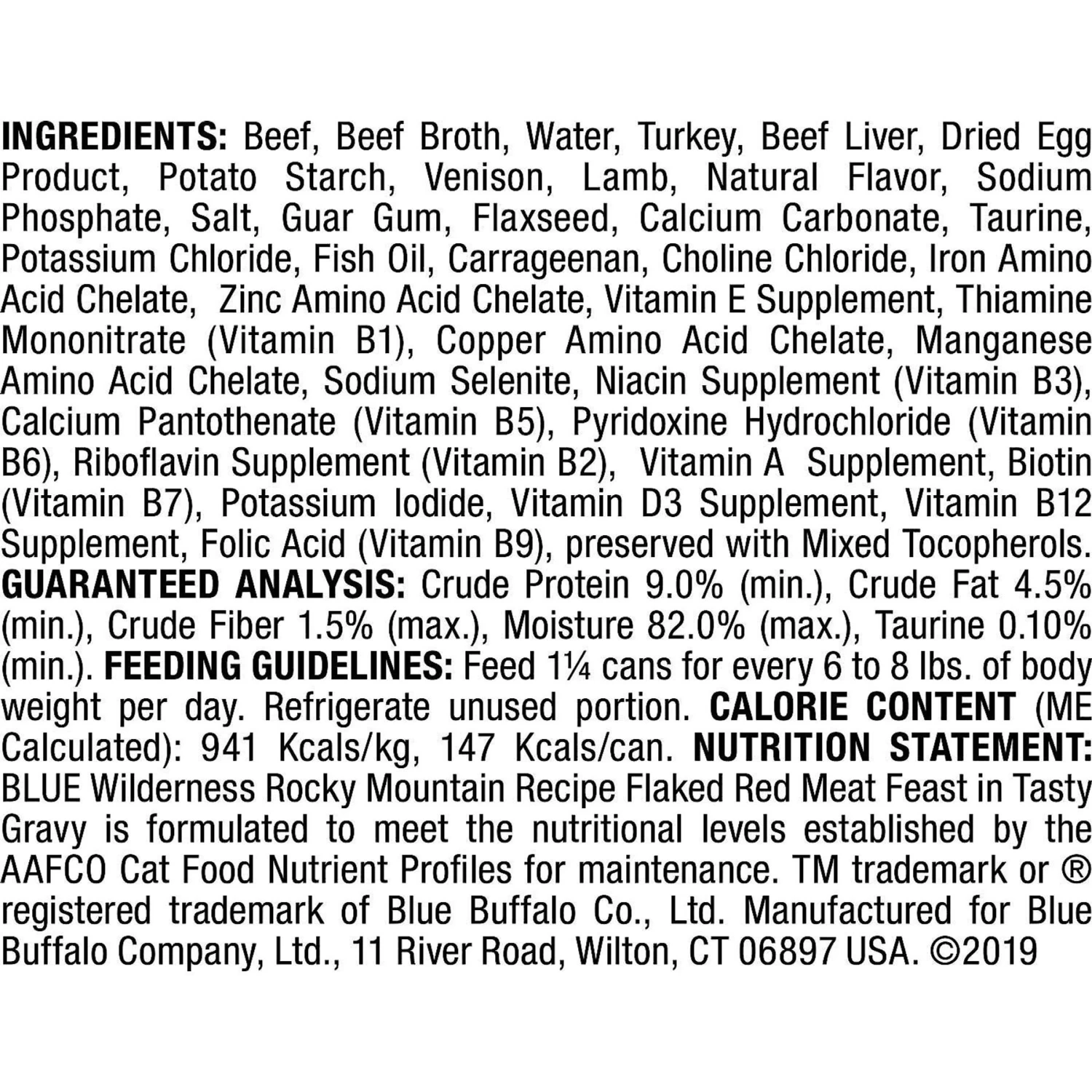 Blue Buffalo Wilderness Rocky Mountain Recipe Flaked Red Meat Feast Adult Grain-Free Canned Cat Food & Blue Buffalo Wilderness Rocky Mountain Recipe Flaked Trout Feast Adult Grain-Free Canned Cat Food - Image 3