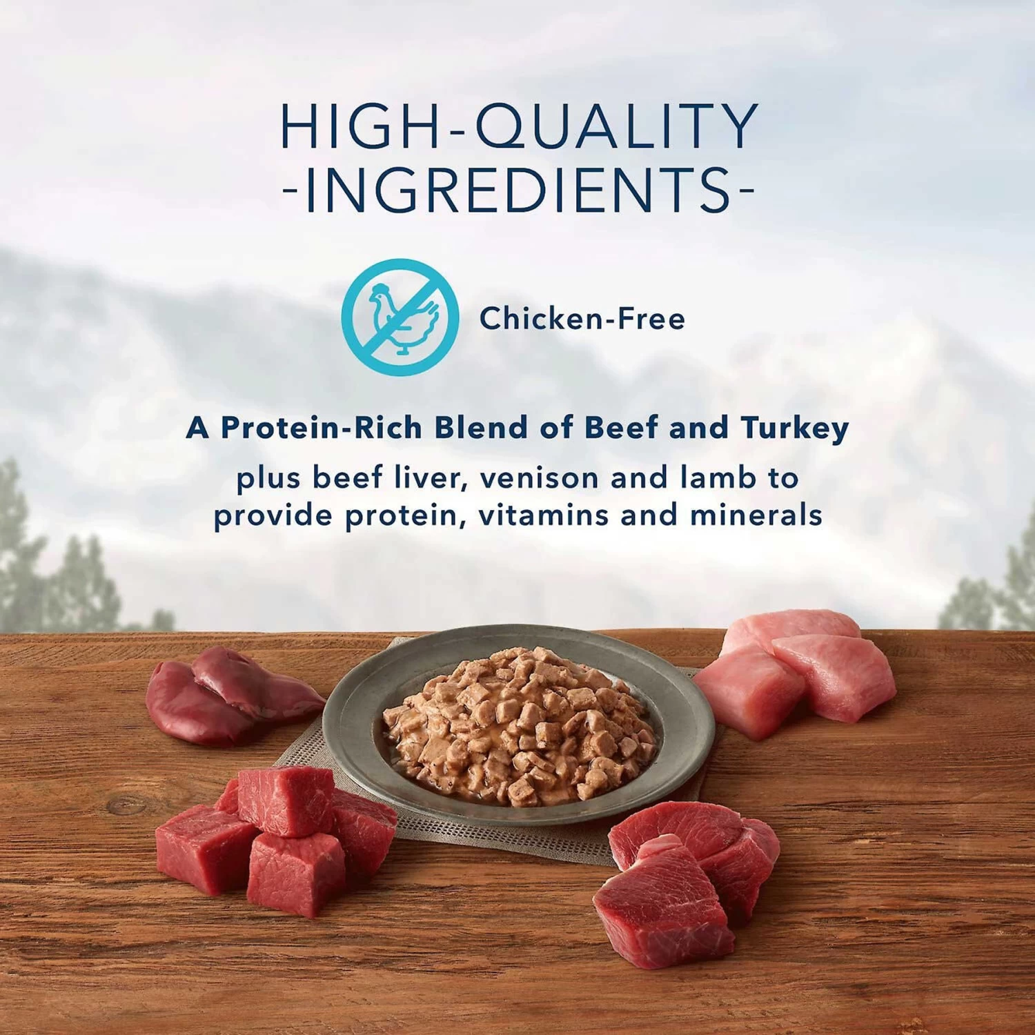 Blue Buffalo Wilderness Rocky Mountain Recipe Flaked Red Meat Feast Adult Grain-Free Canned Cat Food & Blue Buffalo Wilderness Rocky Mountain Recipe Flaked Trout Feast Adult Grain-Free Canned Cat Food - Image 4