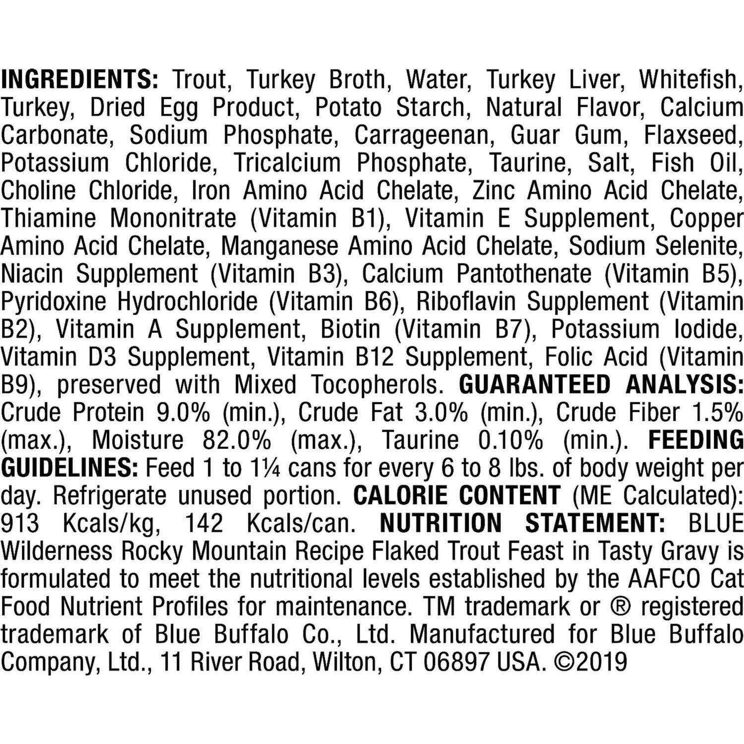 Blue Buffalo Wilderness Rocky Mountain Recipe Flaked Red Meat Feast Adult Grain-Free Canned Cat Food & Blue Buffalo Wilderness Rocky Mountain Recipe Flaked Trout Feast Adult Grain-Free Canned Cat Food - Image 6