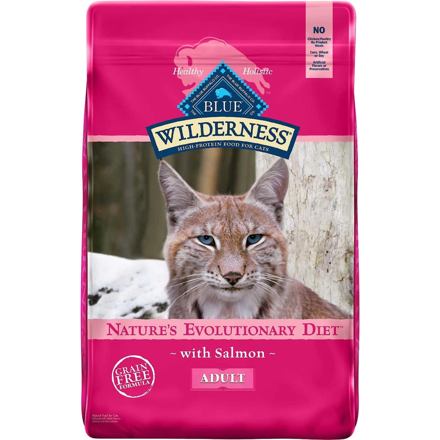 Blue Buffalo Wilderness Salmon Recipe Grain-Free Dry Cat Food & Blue Buffalo Bursts With Savory Seafood Cat Treats - Image 2