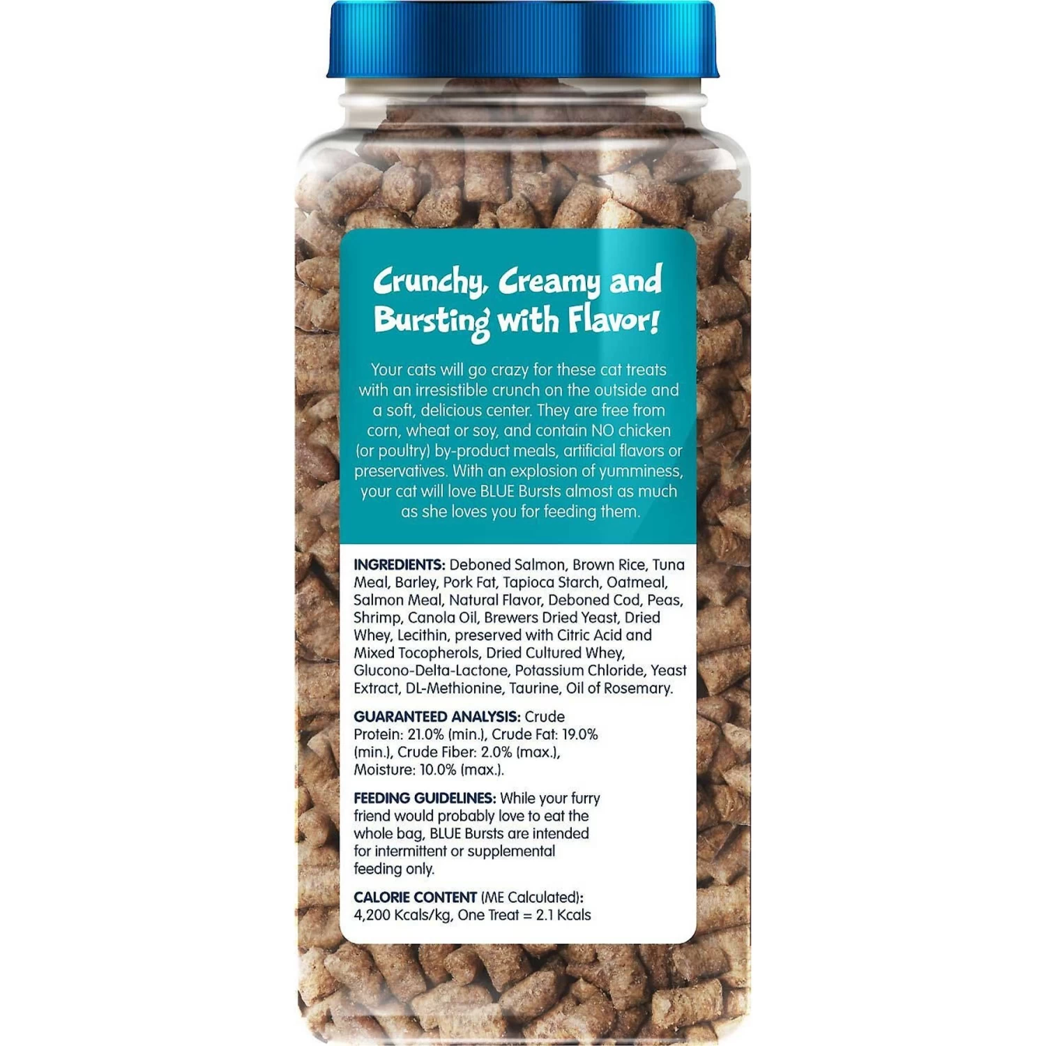 Blue Buffalo Wilderness Salmon Recipe Grain-Free Dry Cat Food & Blue Buffalo Bursts With Savory Seafood Cat Treats - Image 6
