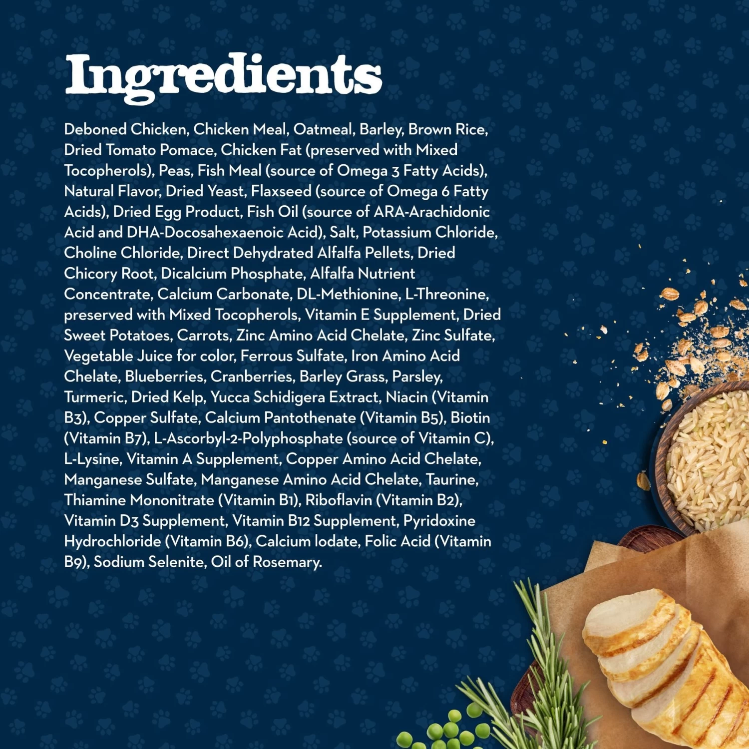 Blue Buffalo Baby Blue Small Breed Healthy Growth Formula Natural Chicken & Oatmeal Rice Recipe Puppy Dry Food, 4-lb Bag - Image 5