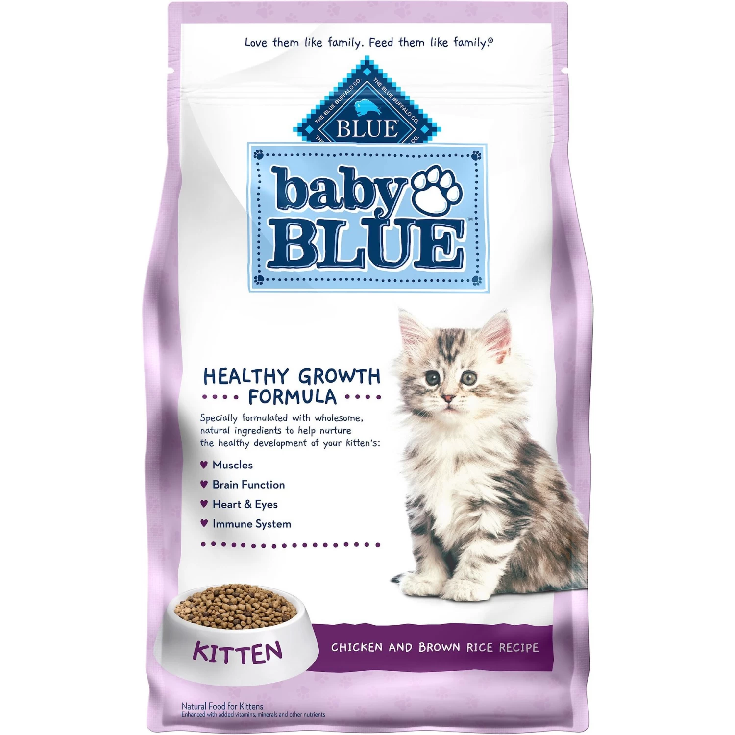 Blue Buffalo Baby Blue Healthy Growth Formula Natural Chicken & Brown Rice Recipe Kitten Dry Food