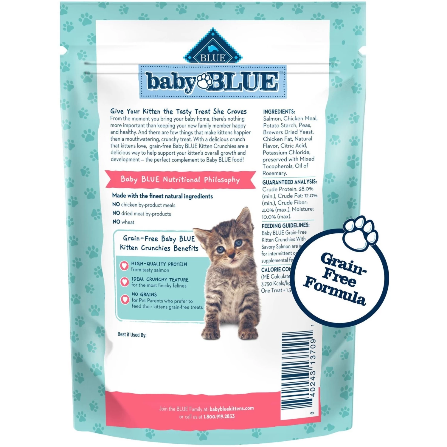 Blue Buffalo Baby Blue Savory Salmon Kitten Treats, 2-oz Bag - Image 2