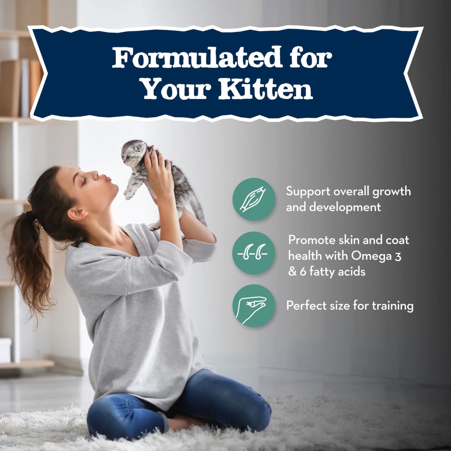 Blue Buffalo Baby Blue Savory Salmon Kitten Treats, 2-oz Bag - Image 6