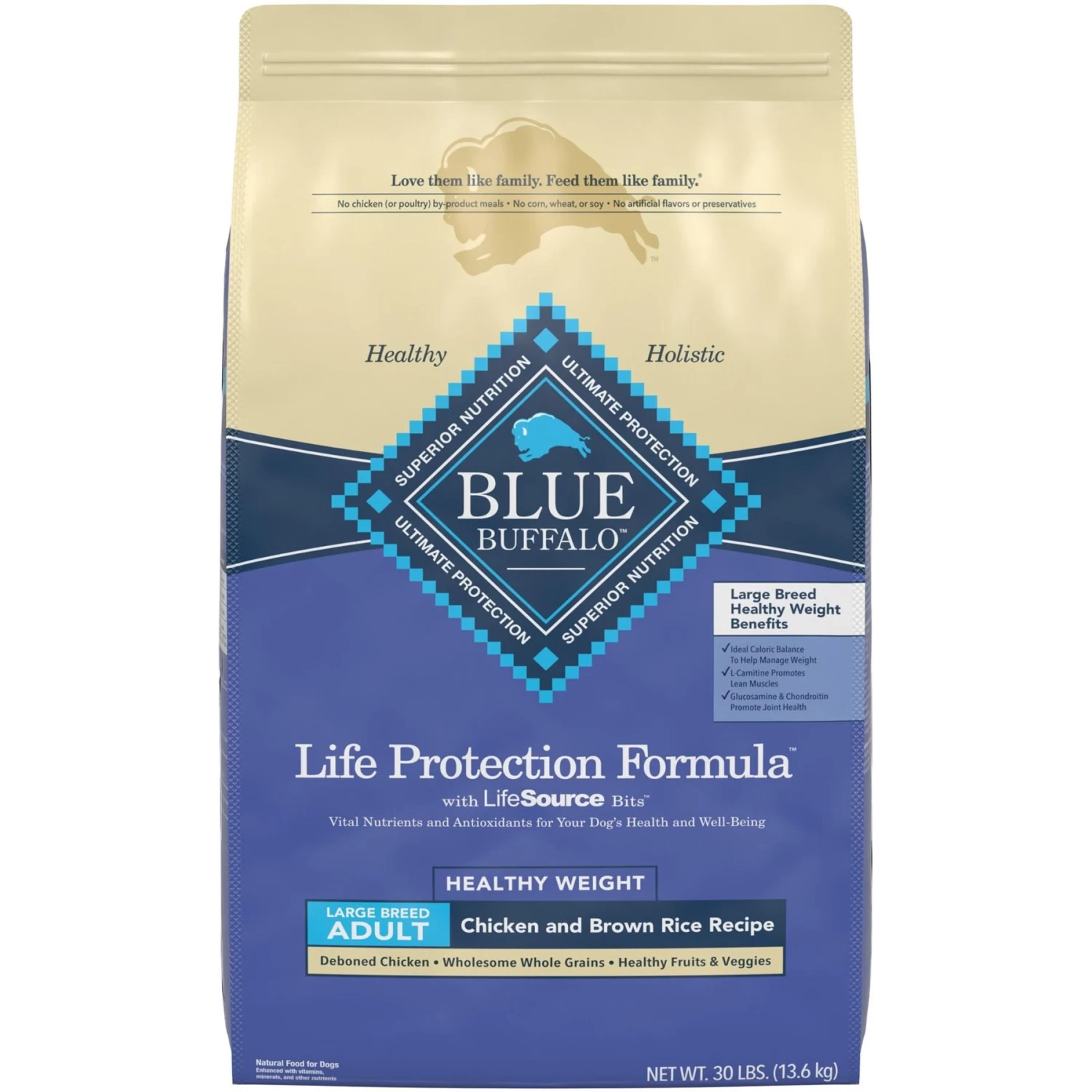 Blue Buffalo Life Protection Formula Large Breed Healthy Weight Adult Chicken & Brown Rice Recipe Dry Dog Food & Blue Buffalo True Solutions Healthy Weight Natural Weight Control Chicken Adult Wet Dog Food - Image 6