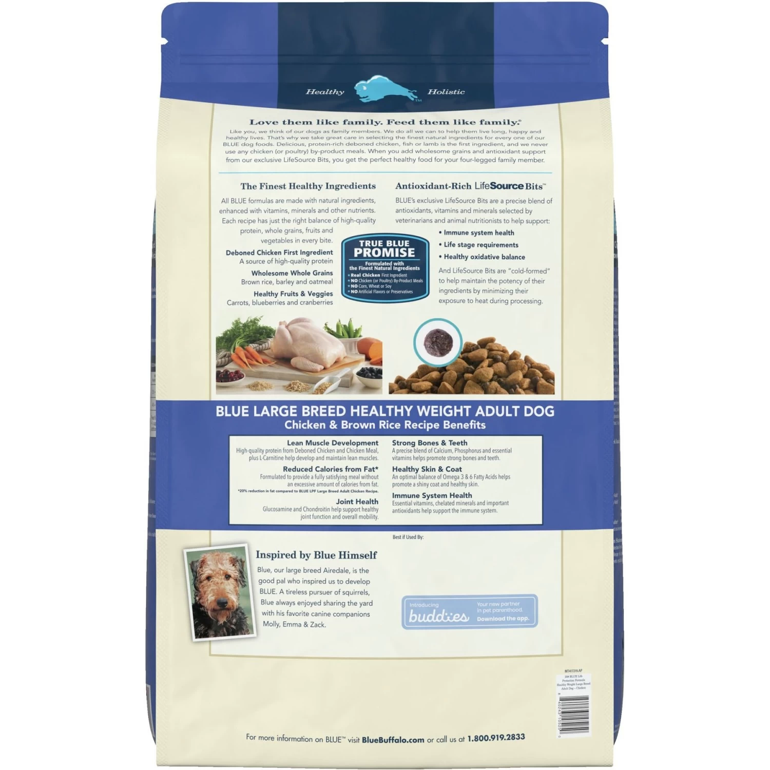 Blue Buffalo Life Protection Formula Large Breed Healthy Weight Adult Chicken & Brown Rice Recipe Dry Dog Food & Blue Buffalo True Solutions Healthy Weight Natural Weight Control Chicken Adult Wet Dog Food - Image 7