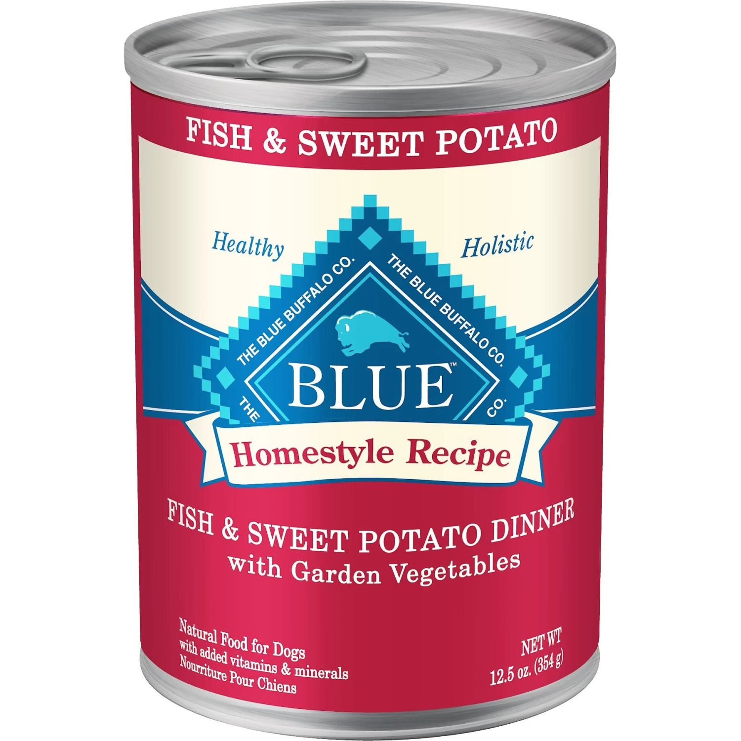 Blue Buffalo Homestyle Recipe Fish & Sweet Potato Dinner With Garden Vegetables Canned Dog Food