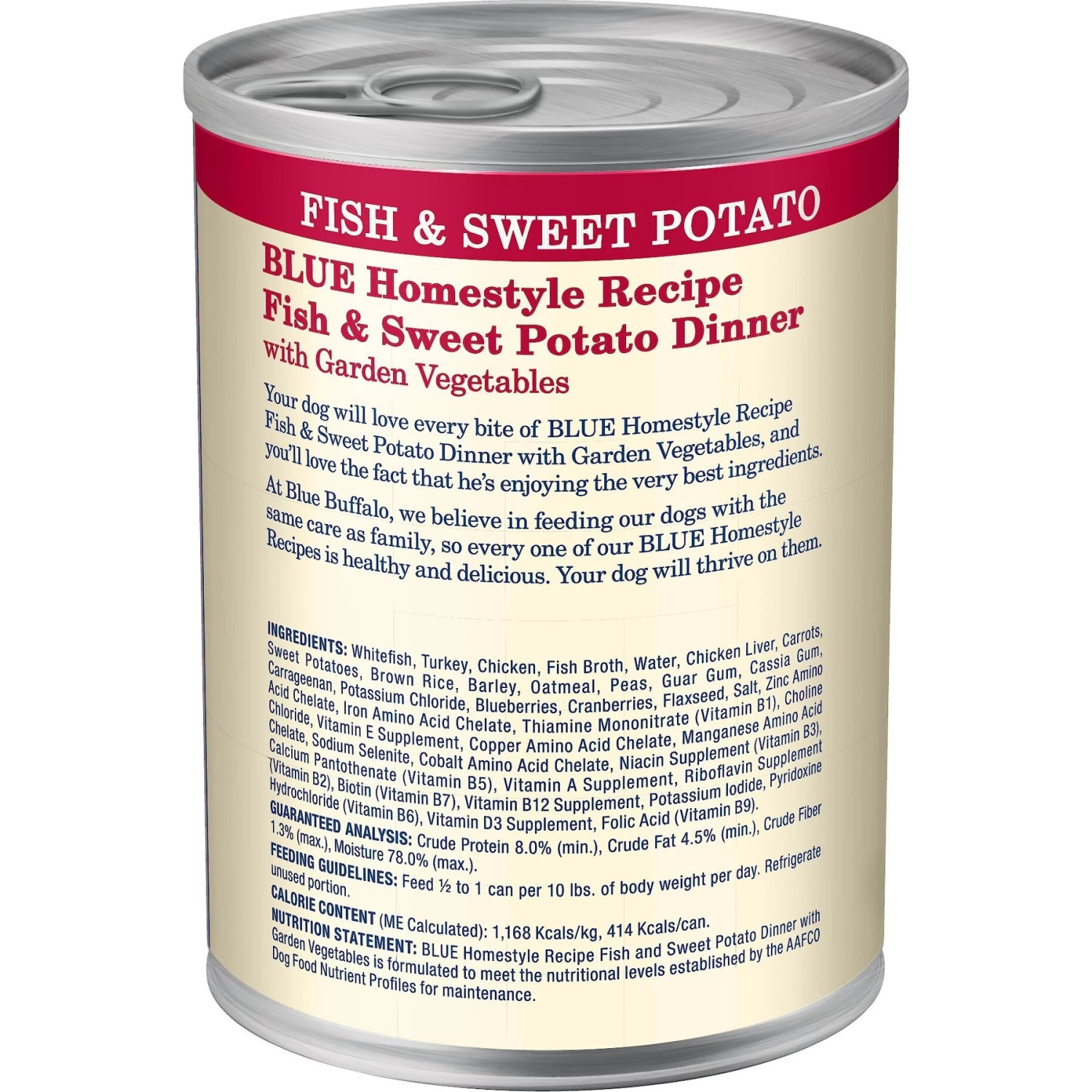 Blue Buffalo Homestyle Recipe Fish & Sweet Potato Dinner With Garden Vegetables Canned Dog Food - Image 3