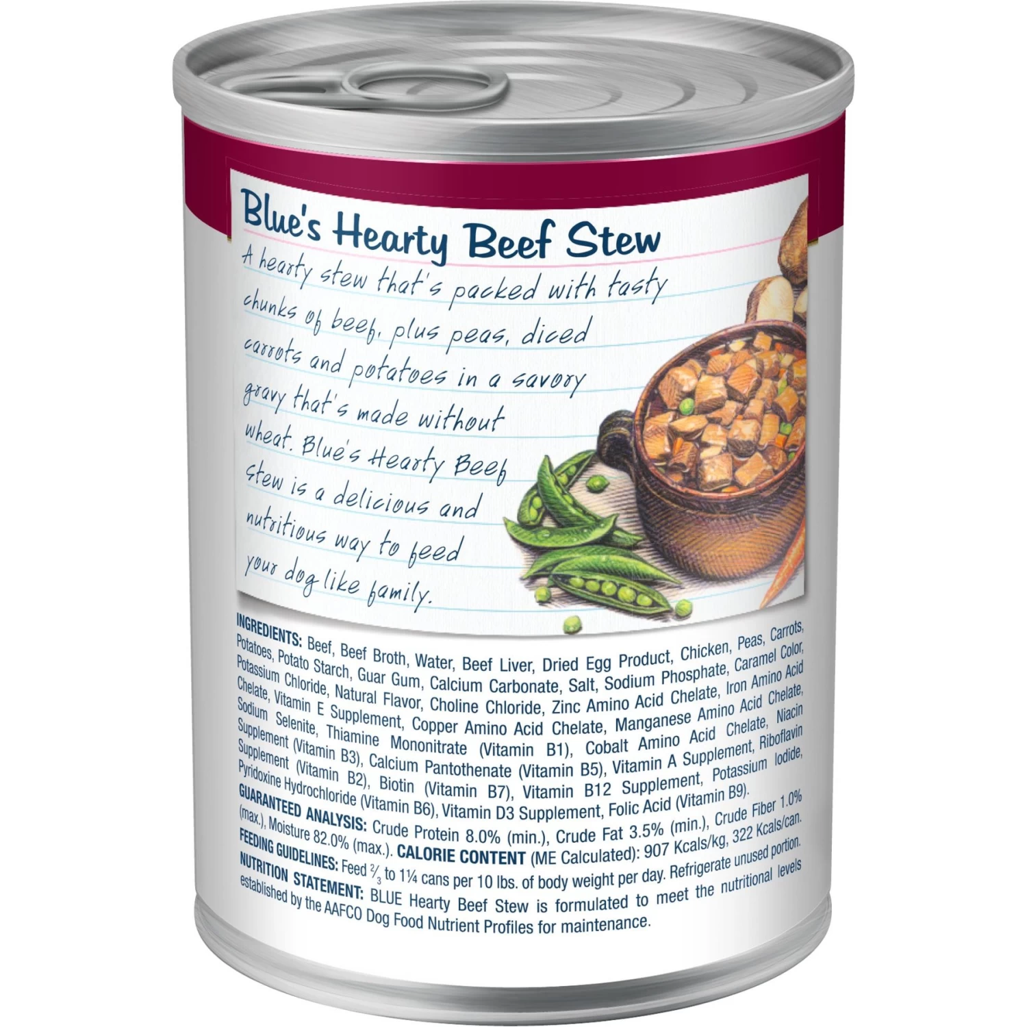 Blue Buffalo Blue's Hearty Beef Stew Grain-Free Canned Dog Food - Image 2