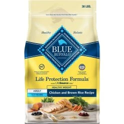 Blue Buffalo Life Protection Formula Healthy Weight Adult Chicken & Brown Rice Recipe Dry Dog Food