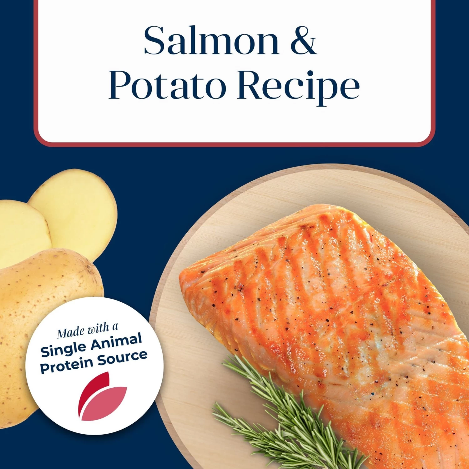 Blue Buffalo Basics Skin & Stomach Care Salmon & Potato Recipe Adult Dry Dog Food - Image 4