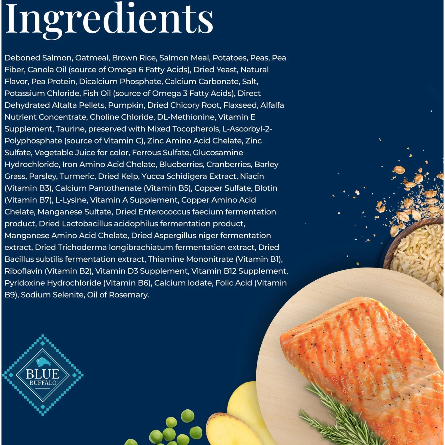 Blue Buffalo Basics Skin & Stomach Care Salmon & Potato Recipe Adult Dry Dog Food - Image 5