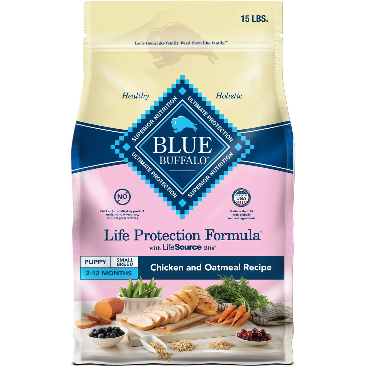 Blue Buffalo Life Protection Formula Small Breed Puppy Chicken & Oatmeal Recipe Dry Dog Food