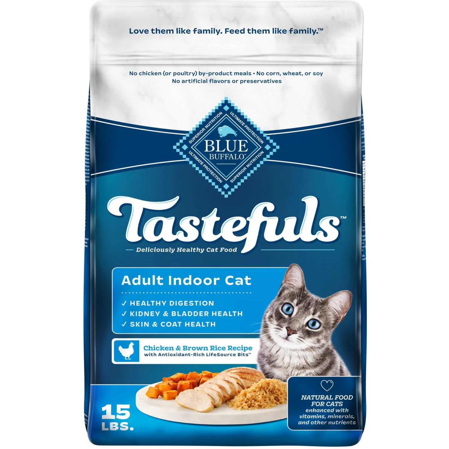 Blue Buffalo Tastefuls Chicken Indoor Natural Adult Dry Cat Food