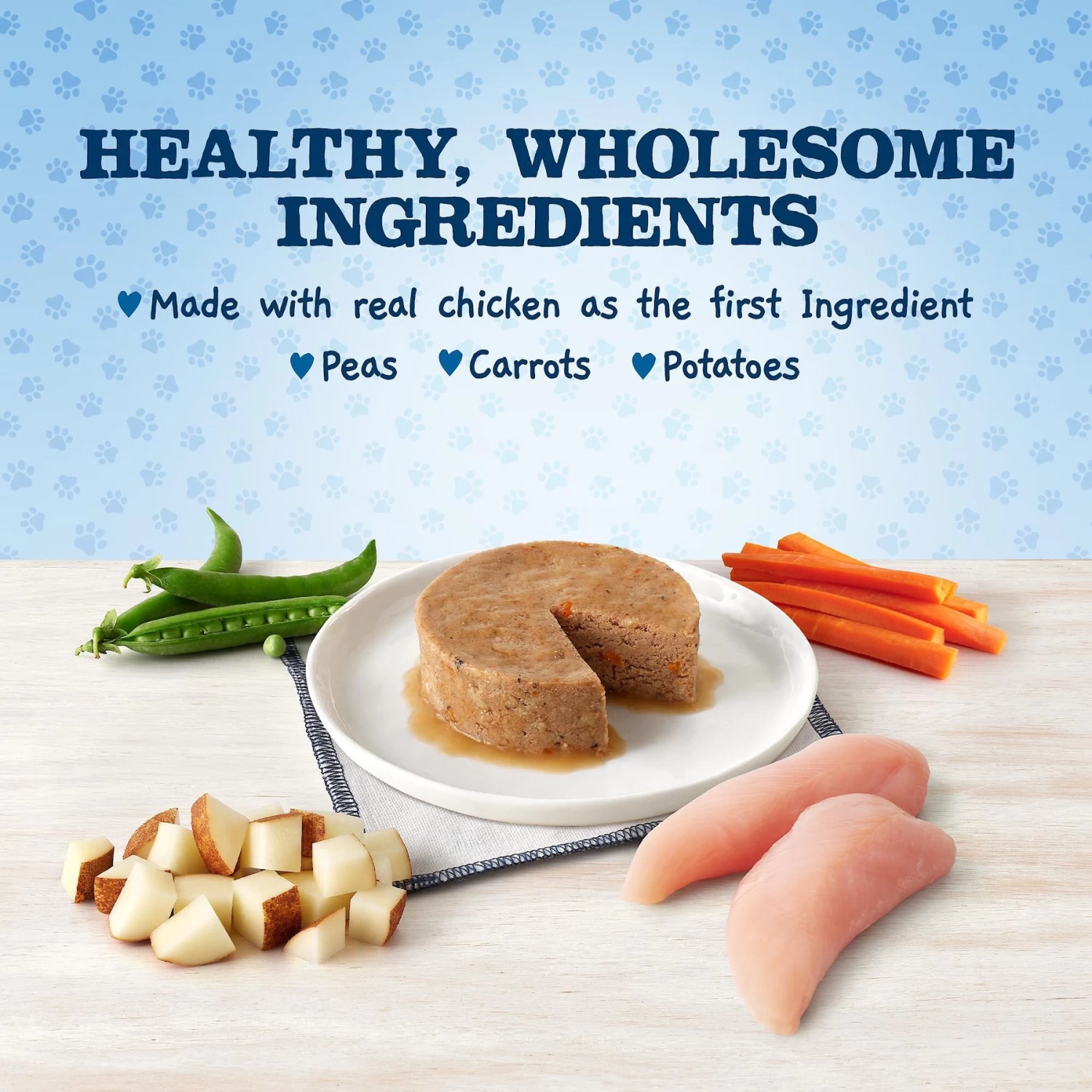 Blue Buffalo Baby Blue Healthy Growth Formula Natural Chicken & Vegetable Recipe Puppy Wet Food, 3.5-oz Cups, Case Of 12 - Image 4