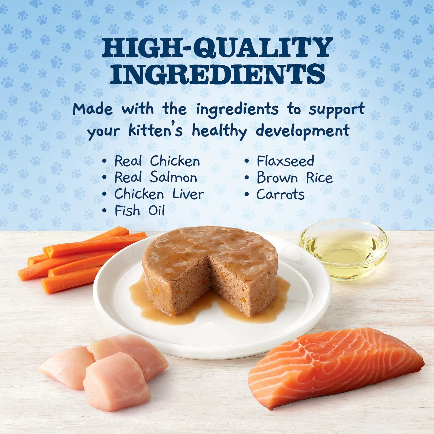 Blue Buffalo Baby Blue Healthy Growth Formula Grain-Free High Protein Variety Pack Kitten Wet Food, 3-oz Can, Case Of 6 - Image 4