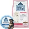 Blue Buffalo Baby Blue Small Breed Healthy Growth Formula Natural Chicken & Oatmeal Rice Recipe Puppy Dry Food, 4-lb Bag & Blue Buffalo Baby Blue Healthy Growth Formula Natural Chicken & Vegetable Recipe Puppy Wet Food, 3.5-oz Cups, Case Of 12