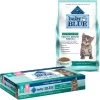 Blue Buffalo Baby Blue Healthy Growth Formula Grain-Free High Protein Chicken & Pea Recipe Kitten Dry Food & Blue Buffalo Baby Blue Healthy Growth Formula Grain-Free High Protein Variety Pack Kitten Wet Food, 3-oz Can, Case Of 6