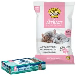 Blue Buffalo Baby Blue Healthy Growth Formula Grain-Free High Protein Variety Pack Kitten Wet Food, 3-oz Can, Case Of 6 & Dr. Elsey's Kitten Attract Clumping Clay Cat Litter