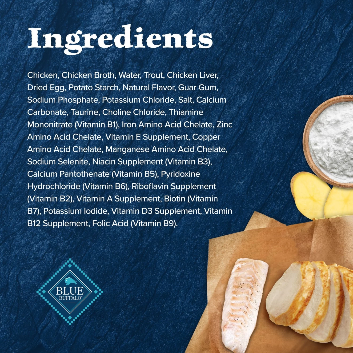 Blue Buffalo Wilderness Wild Delights Chicken & Trout In Tasty Gravy Grain-Free Canned Cat Food - Image 5