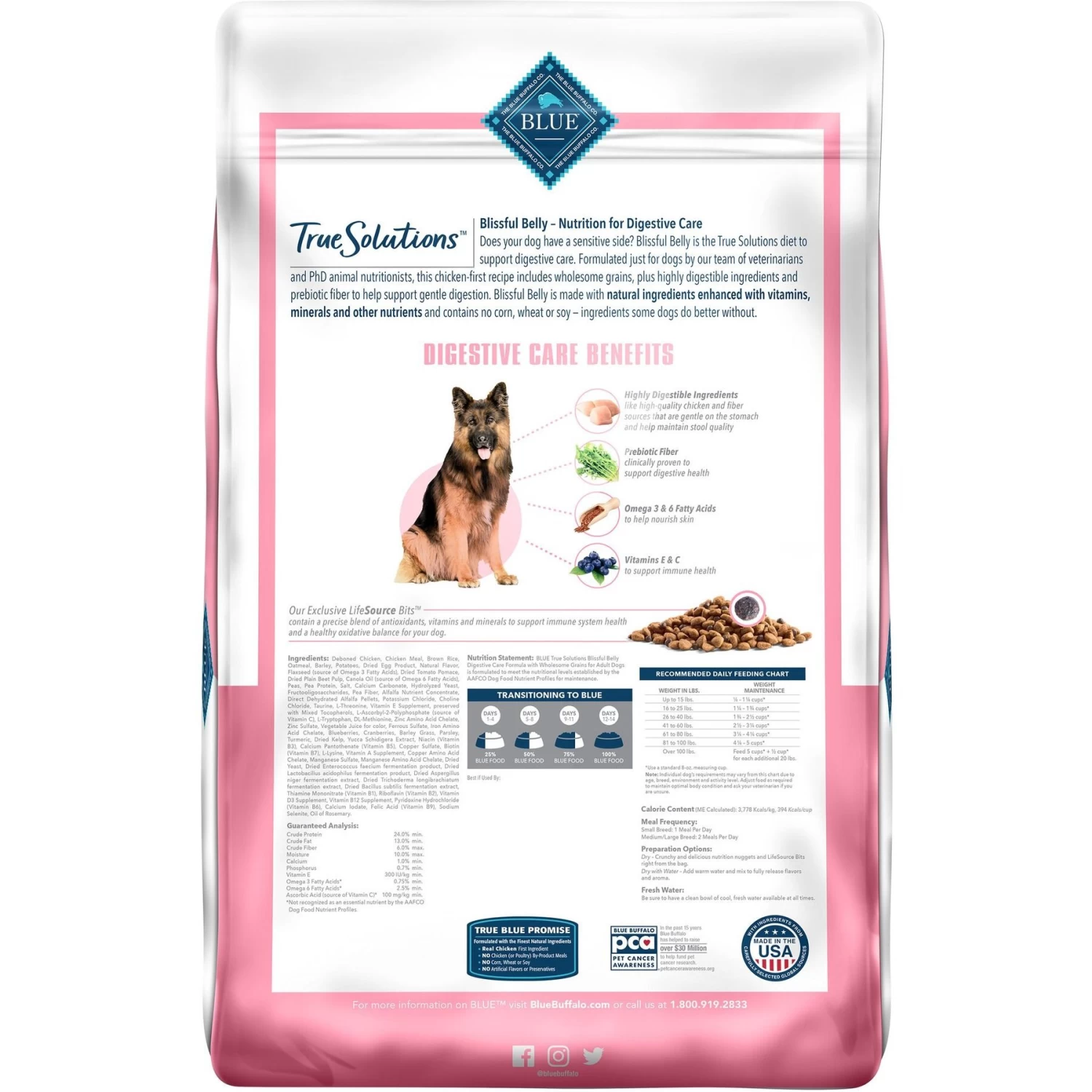Blue Buffalo True Solutions Blissful Belly Digestive Care Formula Dry Dog Food & Blue Buffalo True Solutions Blissful Belly Digestive Care Formula Wet Dog Food - Image 3