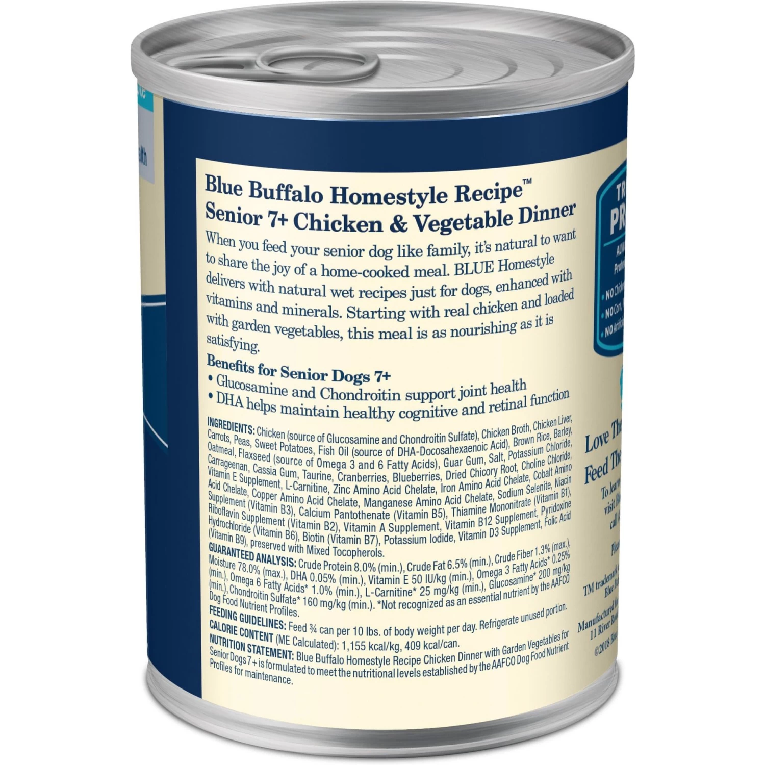 Blue Buffalo Homestyle Recipe Senior Chicken Dinner With Garden Vegetables Canned Dog Food - Image 3